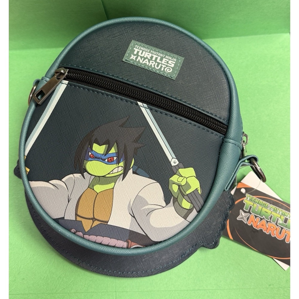 Teenage Mutant Ninja Turtles x Naruto Leonardo × Sasuke Bag Crossbody 7.5"x7"